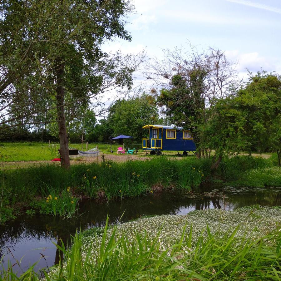 La Roulotte Du Moulin De Palet Villa Bauge-en-Anjou Bagian luar foto
